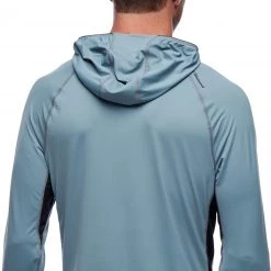 Black Diamond Alpenglow Pro Sweat à capuche Homme, bleu -Escalade Homme Soldes black diamond alpenglow pro hoody men storm blue 5