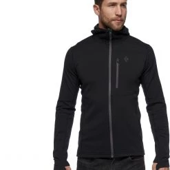 Black Diamond Coefficient Sweat à capuche en polaire Homme, turquoise