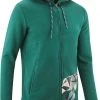 Edelrid Spotter Zip à capuche Homme, vert -Escalade Homme Soldes edelrid spotter zip hoody men teal green 1