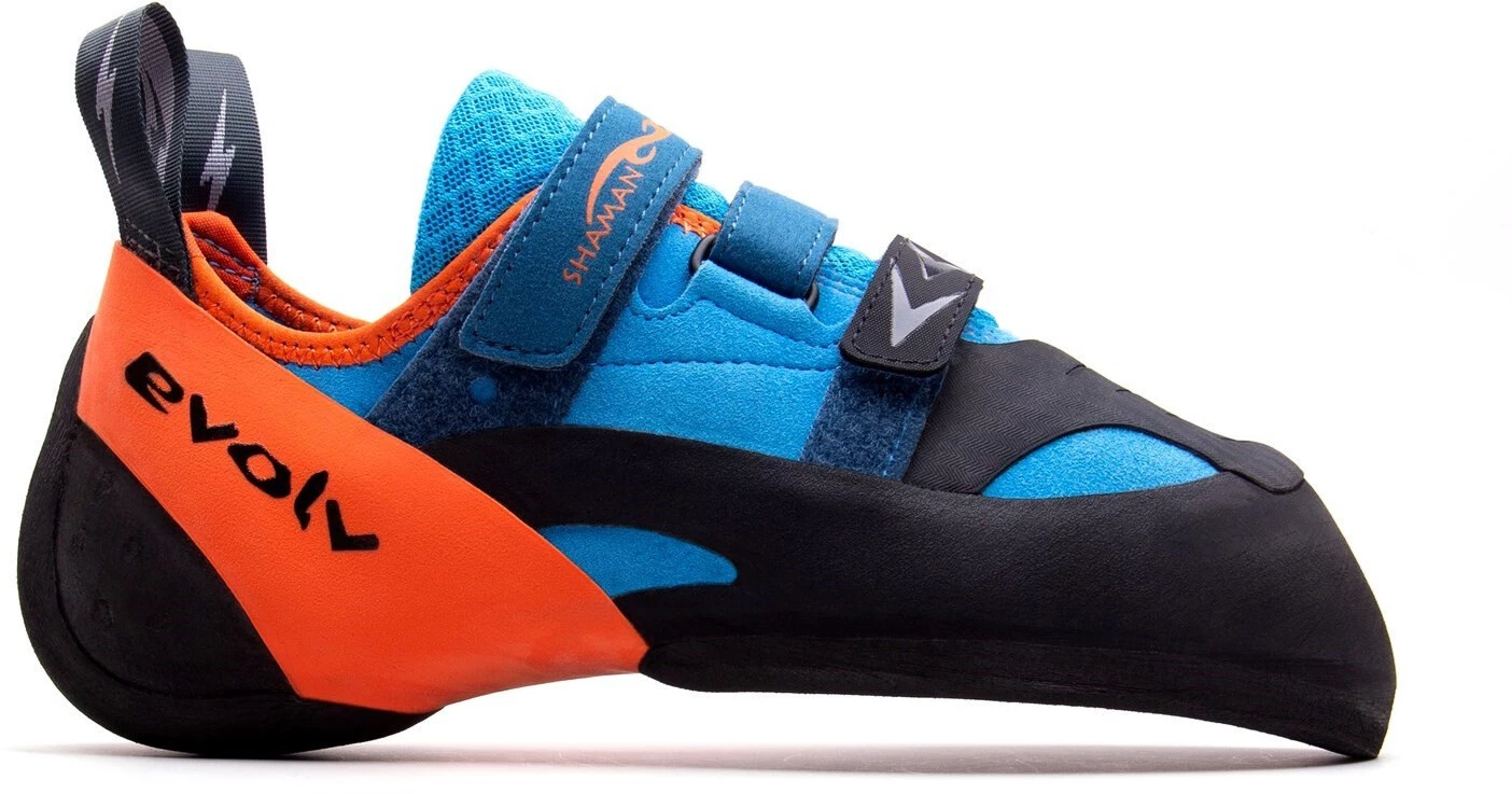 Evolv Shaman Chaussures D'Escalade Homme, bleu/orange 4 Evolv Shaman Chaussures D'Escalade Homme, bleu/orange – Image 2