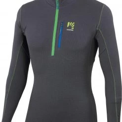 Karpos Crozzon Evo T-shirt Manches longues Demi-zip Homme, bleu