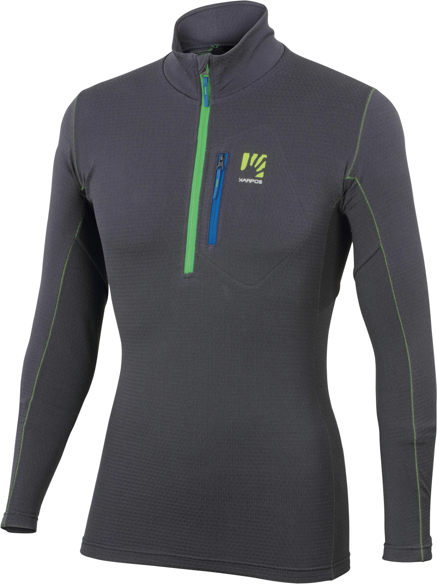 Karpos Crozzon Evo T-shirt Manches longues Demi-zip Homme, bleu 3 Karpos Crozzon Evo T-shirt Manches longues Demi-zip Homme, bleu