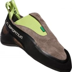 La Sportiva Cobra Plus Chaussons d'escalade Homme, gris/vert -Escalade Homme Soldes la sportiva cobra eco kletterschuhe herren falcon brown apple green 2