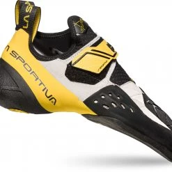 La Sportiva Solution Chaussons d'escalade Homme, blanc/jaune