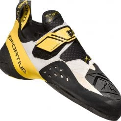 La Sportiva Solution Chaussons d'escalade Homme, blanc/jaune -Escalade Homme Soldes la sportiva solution climbing shoes men white yellow 4