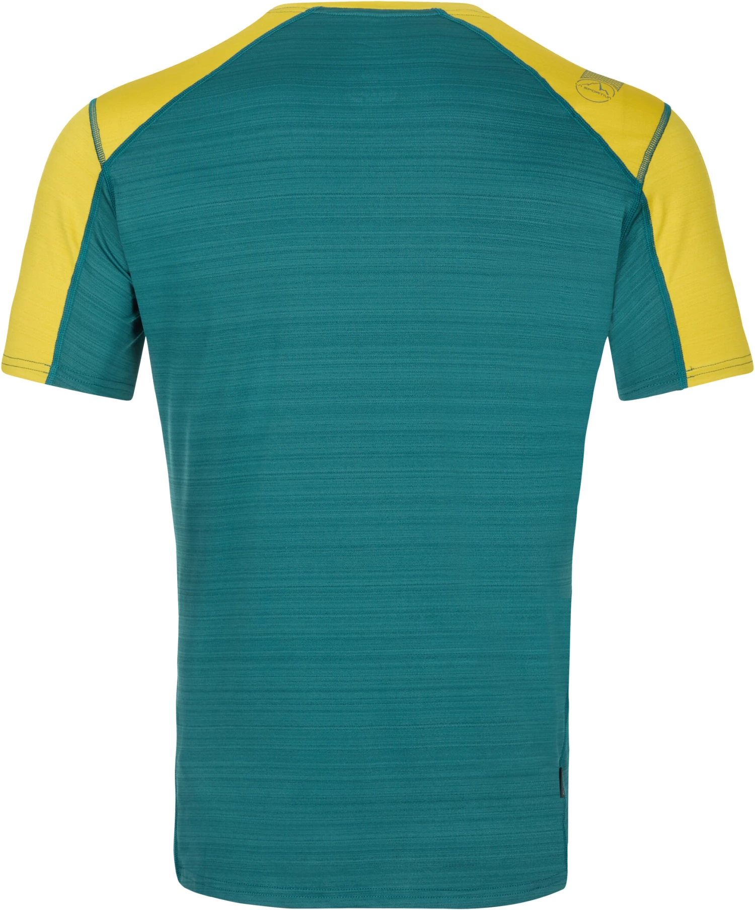 La Sportiva Sunfire T-Shirt Col Ras-Du-Cou Homme, Bleu pétrole/jaune 4 La Sportiva Sunfire T-Shirt Col Ras-Du-Cou Homme, Bleu pétrole/jaune – Image 2