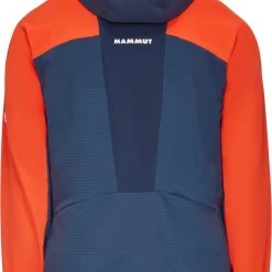 Mammut Aenergy Veste à capuche Hybrid softshell Homme, orange/bleu -Escalade Homme Soldes mammut aenergy so hybrid hooded jacket men hot red marine 3