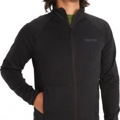 Marmot Leconte Veste en polaire Homme, noir -Escalade Homme Soldes marmot leconte fleece jacket men black 3