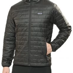 Patagonia Nano Puff Veste Homme, noir -Escalade Homme Soldes patagonia nano puff hoody men black 1 1