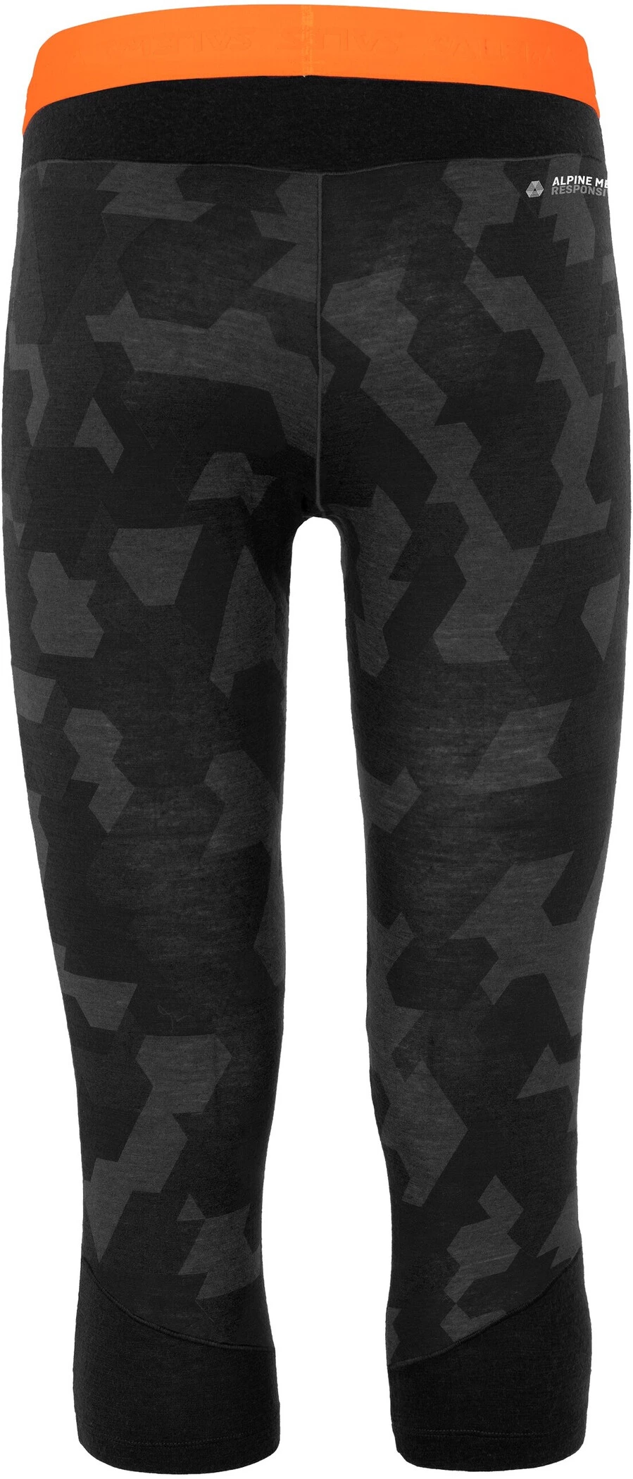 SALEWA Cristallo Warm Alpine Merino Responsive Collants 3/4 Homme, noir 4 SALEWA Cristallo Warm Alpine Merino Responsive Collants 3/4 Homme, noir – Image 2