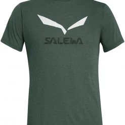 SALEWA Solidlogo Dry T-Shirt À Manches Courtes Homme, bleu