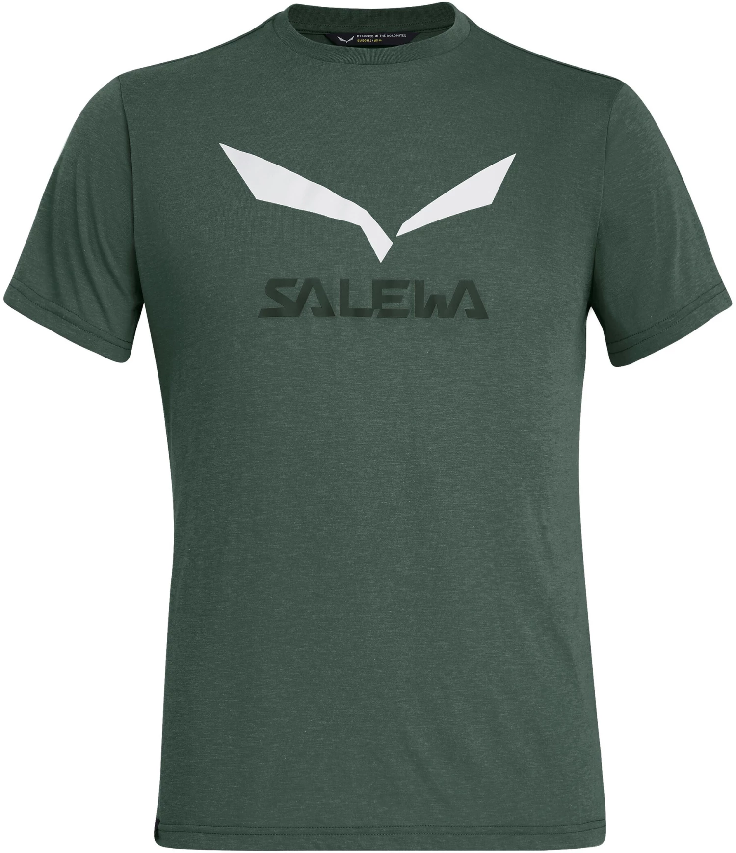 SALEWA Solidlogo Dry T-Shirt À Manches Courtes Homme, vert 3 SALEWA Solidlogo Dry T-Shirt À Manches Courtes Homme, vert