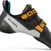 Scarpa Booster Chaussons d'escalade, noir/blanc -Escalade Homme Soldes scarpa booster climbing shoes black orange 1