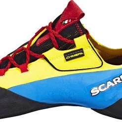 Scarpa Chimera Chaussons d'escalade, jaune/bleu -Escalade Homme Soldes scarpa chimera climbing shoes unisex yellow black 6