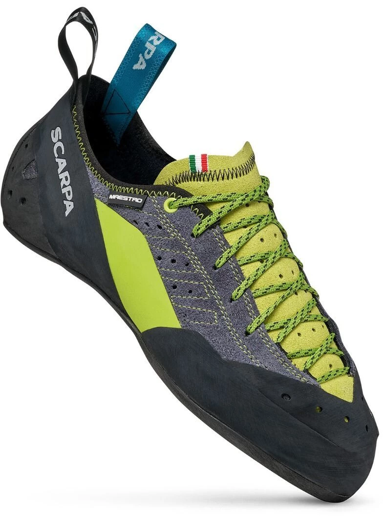 Scarpa Maestro Plus Chaussons d'escalade Homme, gris/vert 5 Scarpa Maestro Plus Chaussons d'escalade Homme, gris/vert – Image 3