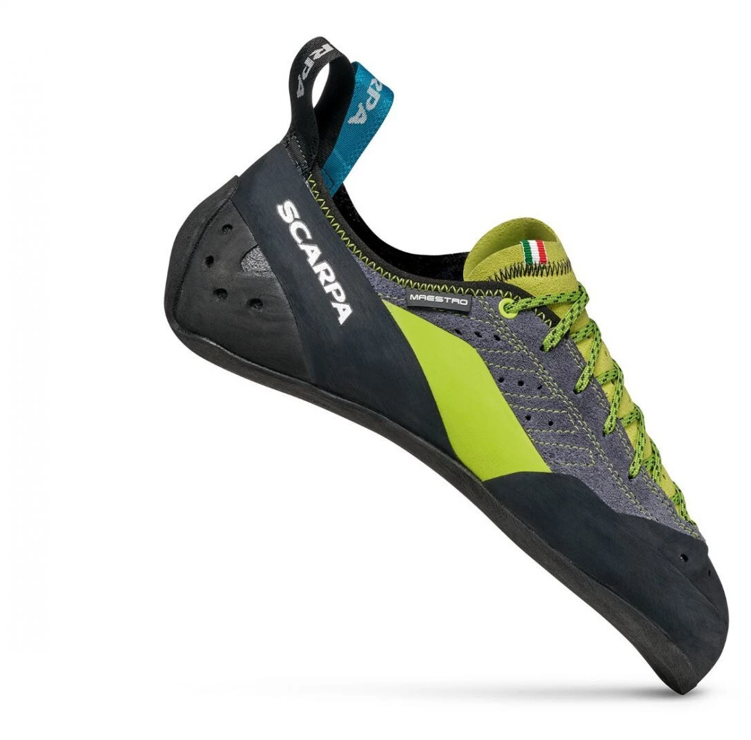 Scarpa Maestro Plus Chaussons d'escalade Homme, gris/vert 6 Scarpa Maestro Plus Chaussons d'escalade Homme, gris/vert – Image 4