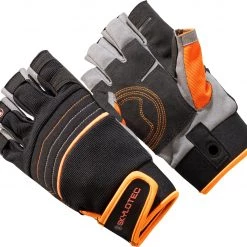 Skylotec SKYGRIP HalfFinger Gants d'escalade, noir/orange