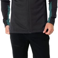 VAUDE Monviso Woodfiber Veste en polaire Homme, bleu -Escalade Homme Soldes vaude monviso woodfiber fleece jacket men black 5